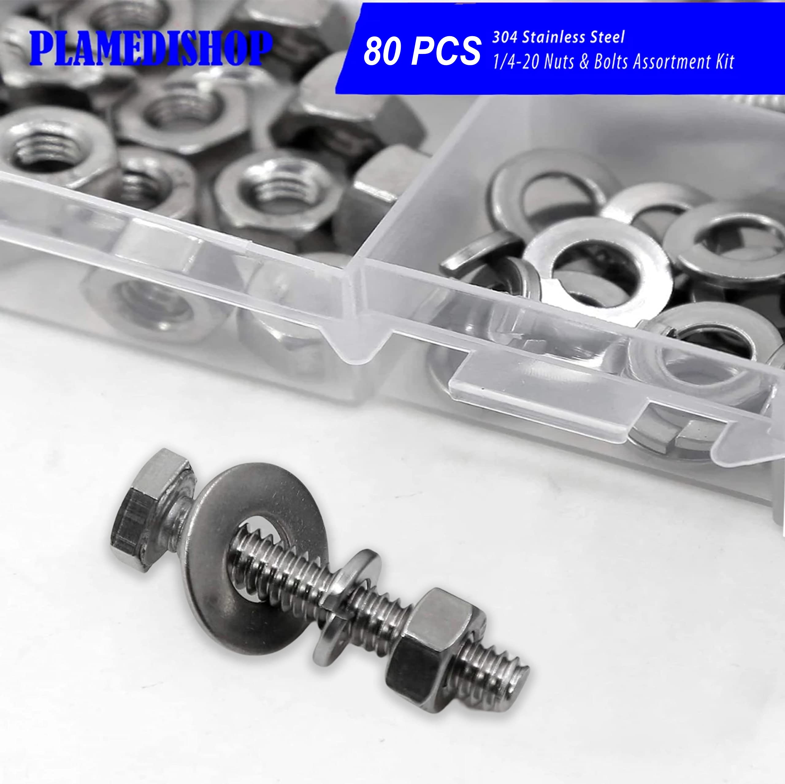 Alloy Steel Hex Bolt & Nut Kit - Heavy Duty for Construction & Repair
