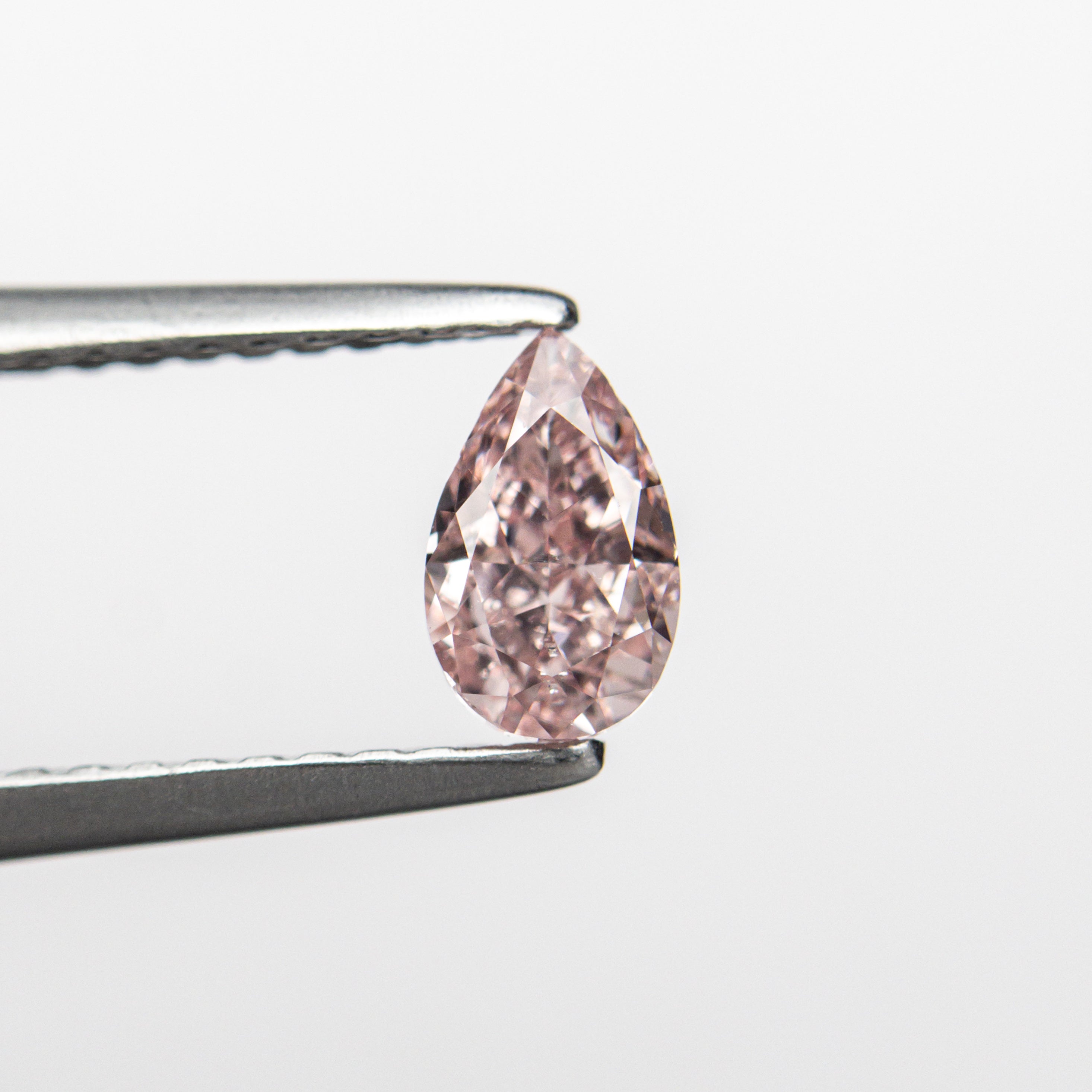 0.50ct GIA Certified Fancy Orangy Pink Pear Diamond (6.21x3.75x2.84mm) - SI2 Clarity, Brilliant Cut - Engagement Ring Center Stone & Jewelry Making