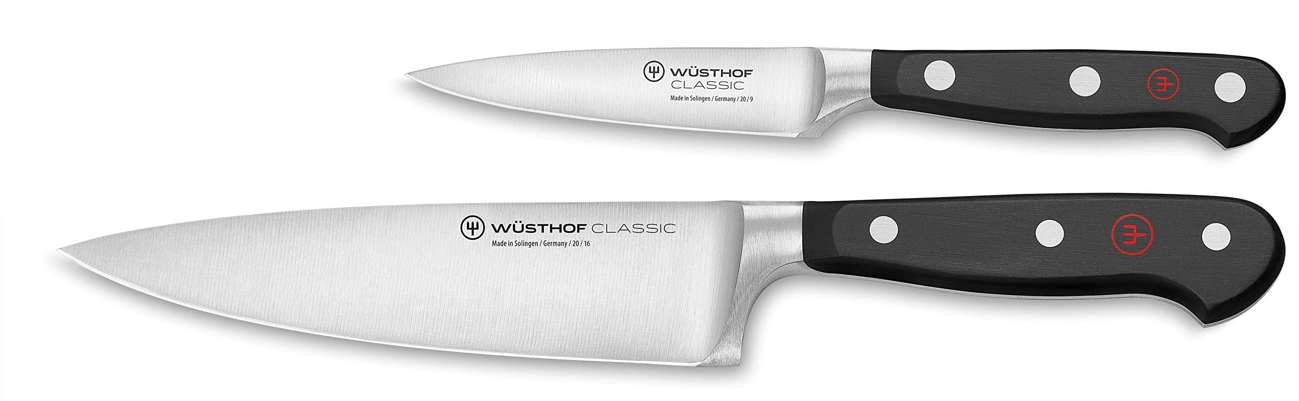 Wusthof Classic 2-Piece Chef Knife Set - High-Quality German Kitchen Knives for Professional Cooking & Home Chefs | Perfect for Slicing, Dicing & Meal Prep