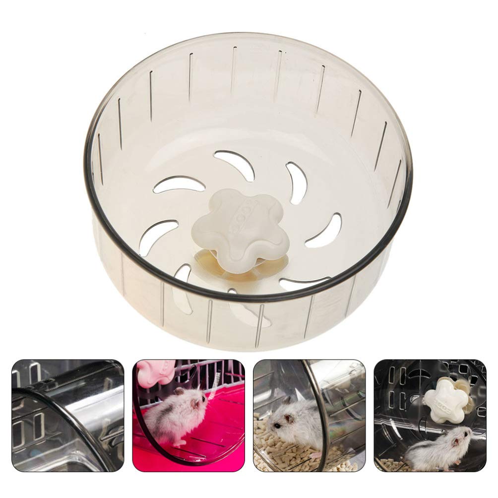 Balacoo Acrylic Hamster Running Wheel - Small Pet Exercise Wheel for Hamsters, Guinea Pigs & Little Critters - Durable Climbing Toy & Fitness Treadmill for Small Animals - Perfect for Cage Exercise & Playtime