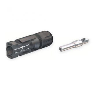 MC4 Solar Connector PV Male 10AWG 12AWG Waterproof for Solar Panel System - Compatible with 18-32mm Cables, UL Certified (UR 32.0017P0001) - Ideal for Off-Grid Solar Installations and RV Solar Power Systems