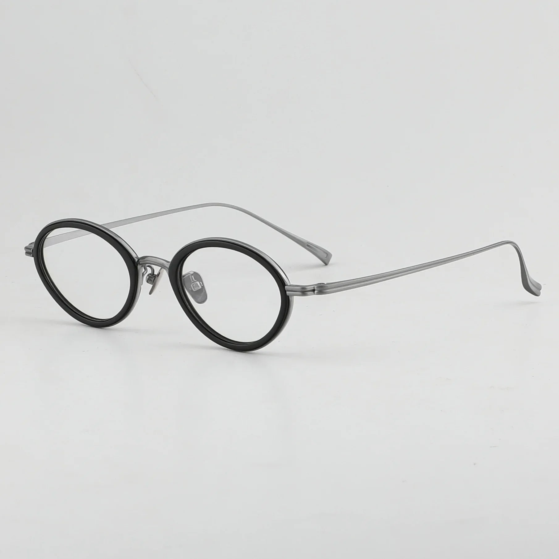 Aror Unisex Full Rim Small Oval Titanium Acetate Eyeglasses Frame 41075 - Lightweight & Durable for Work, Reading & Everyday Wear