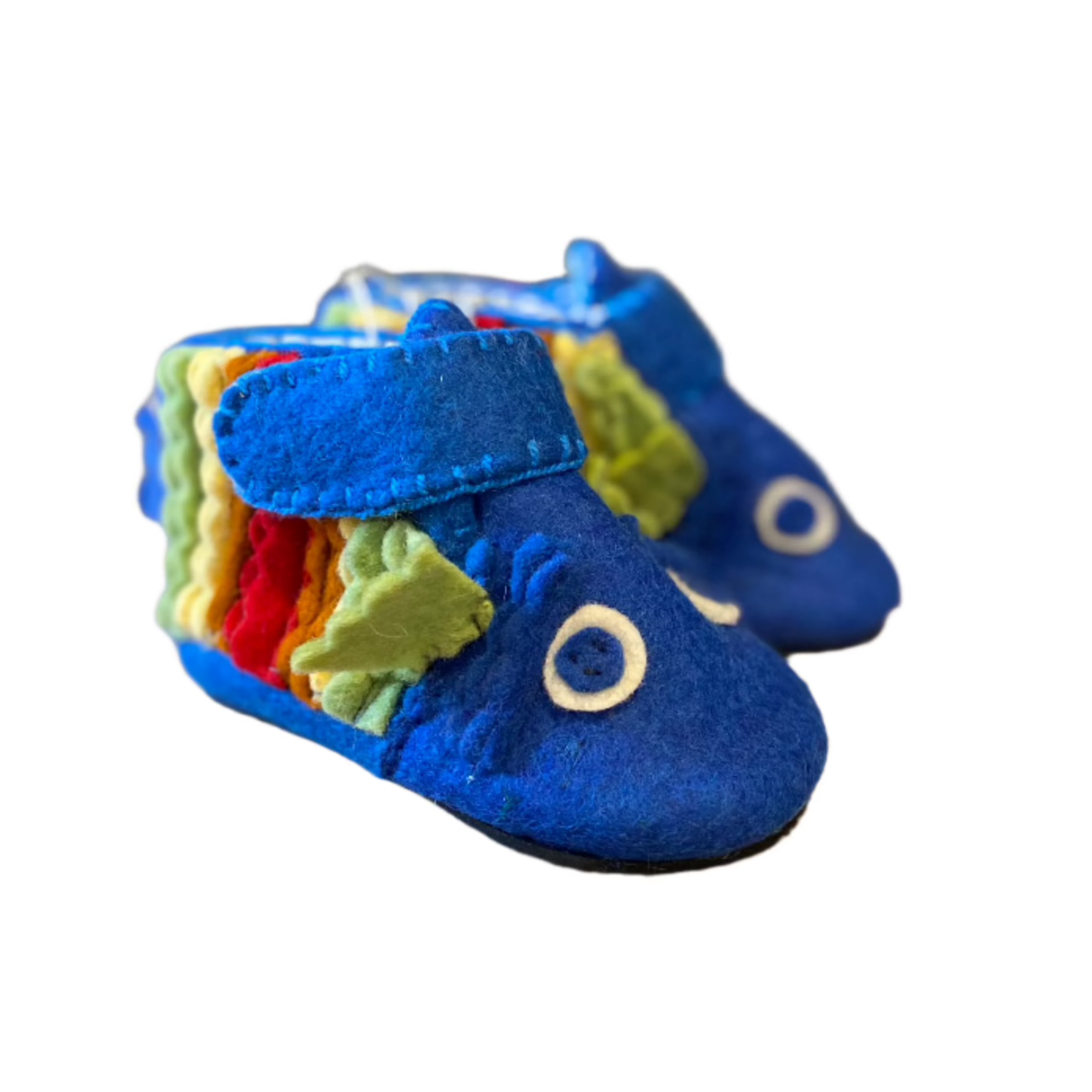 Baby Boys' Fish-Themed Soft Sole Slippers - Non-Slip Toddler Shoes for Indoor Play, Nursery & Home Comfort