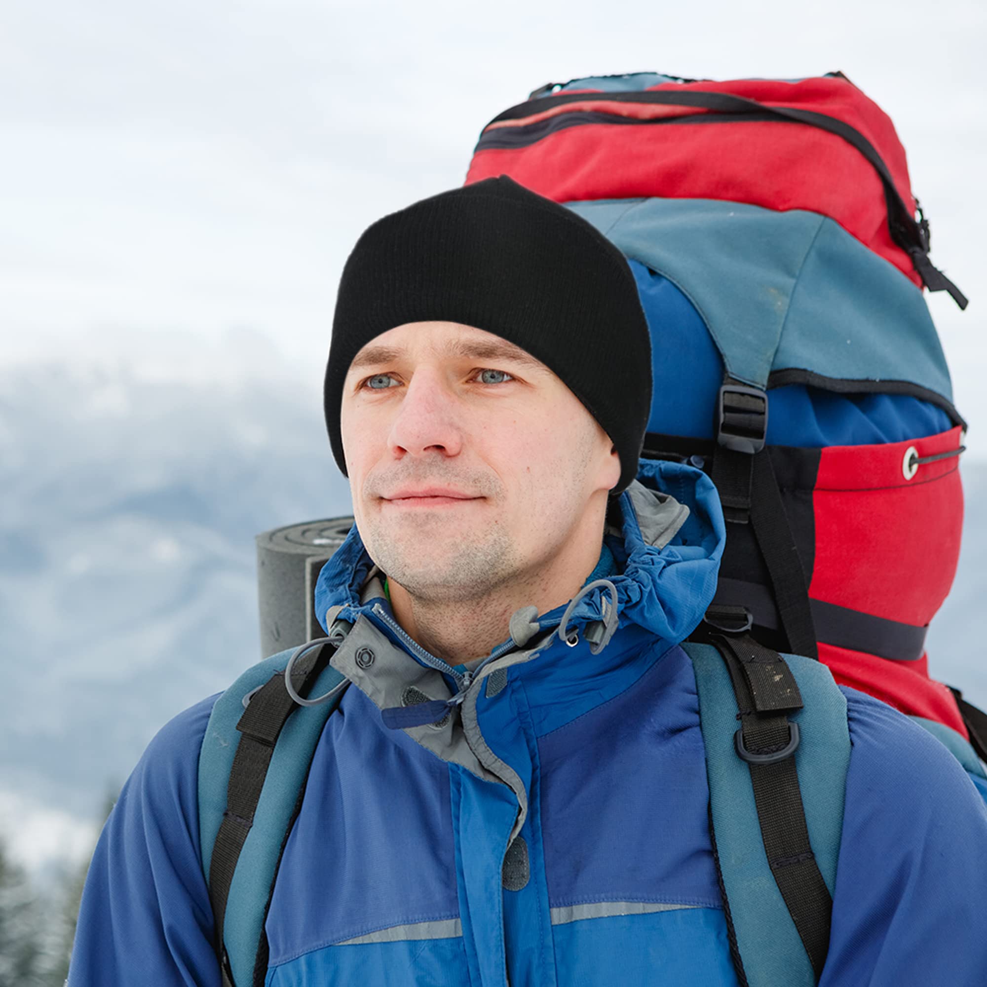 25 Pack Winter Beanie Hats Bulk for Men & Women - Warm Knit Skull Caps for Cold Weather - Perfect for Skiing, Snowboarding & Outdoor Activities