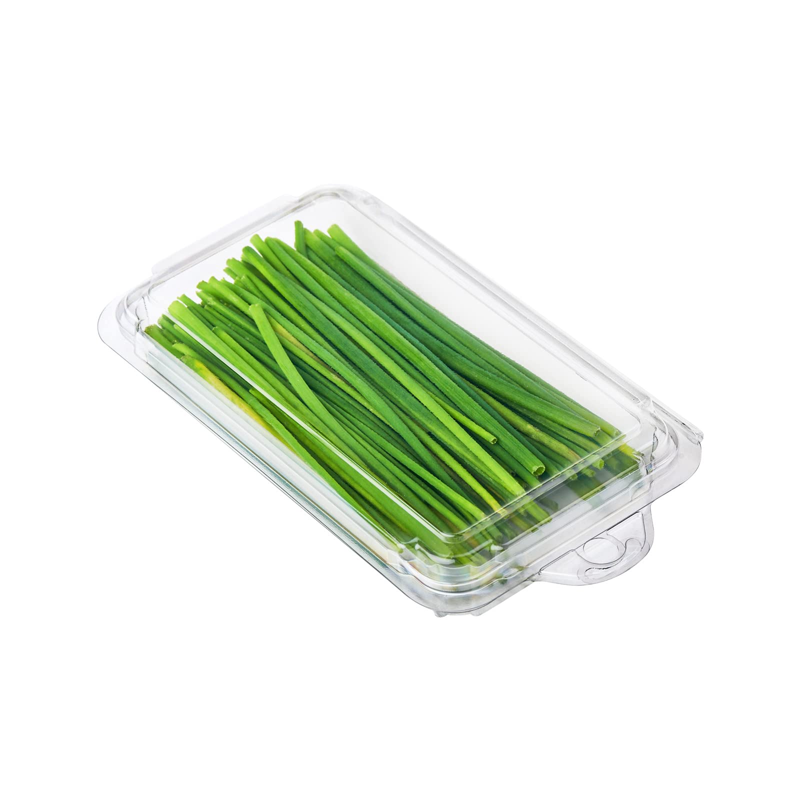 Eco-Friendly 0.5 oz Hinged Herb Container - 99% Plant-Based, BPA-Free & Compostable Clamshell Packaging (Pack of 376) - Perfect for Fresh Herbs, Farmers Markets & Sustainable Food Storage