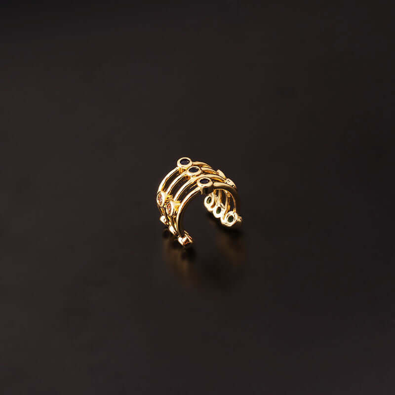 18K Gold Starfish Boho Ear Climber Ear Cuff - Boho Chic Jewelry for Women | Perfect for Beach Parties, Summer Festivals & Boho Fashion Outfits