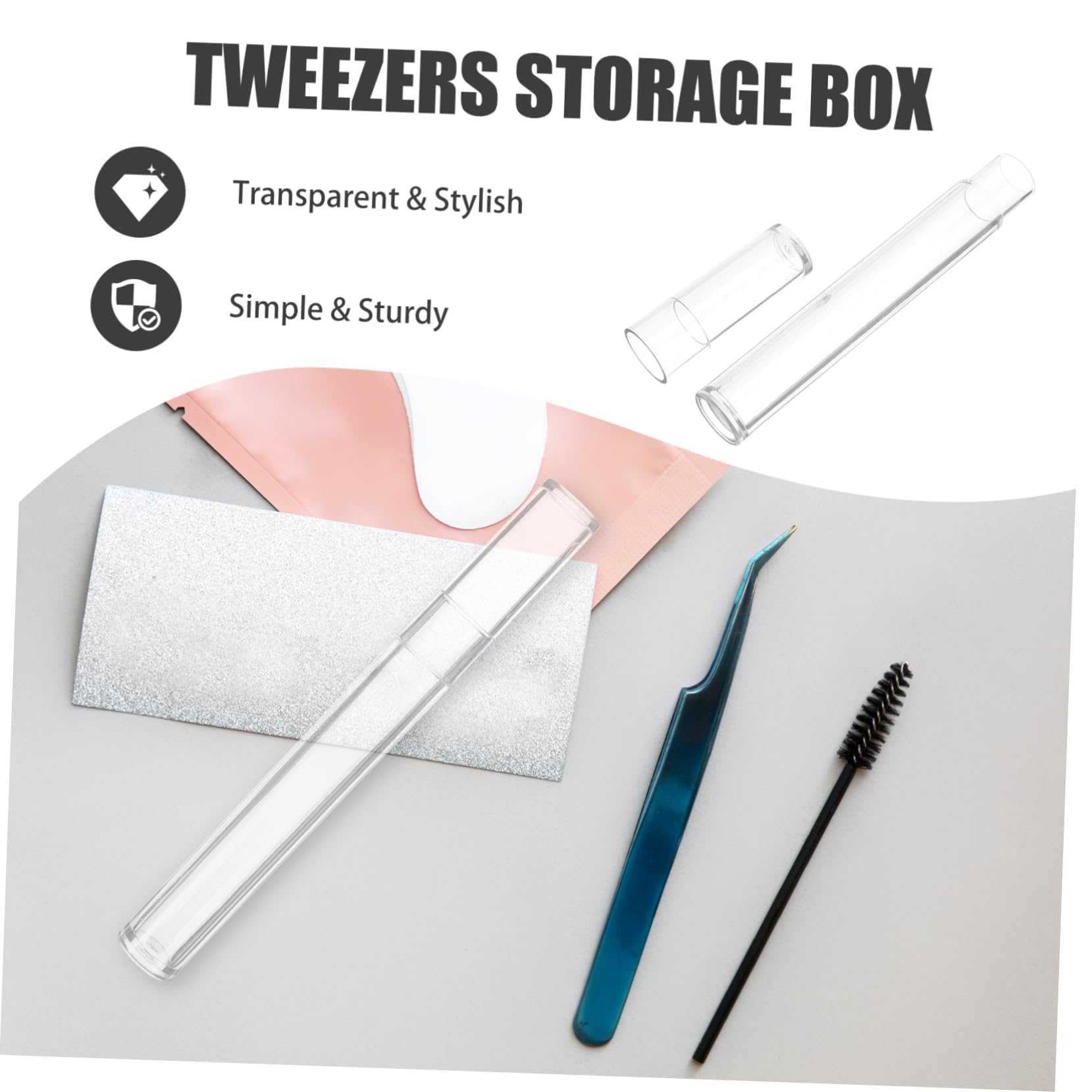 Premium Travel Tweezers Holder - Durable Storage Case & Eyelash Extension Organizer Box | Perfect for Makeup Artists, Salon Professionals & Travel Beauty Kits