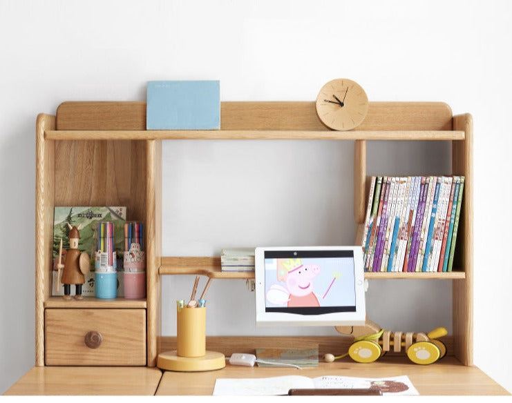 Solid Oak & Beech Wood Bookshelf - Sturdy Wooden Shelf for Home, Office & Library - Perfect for Organizing Books, Decor & Storage