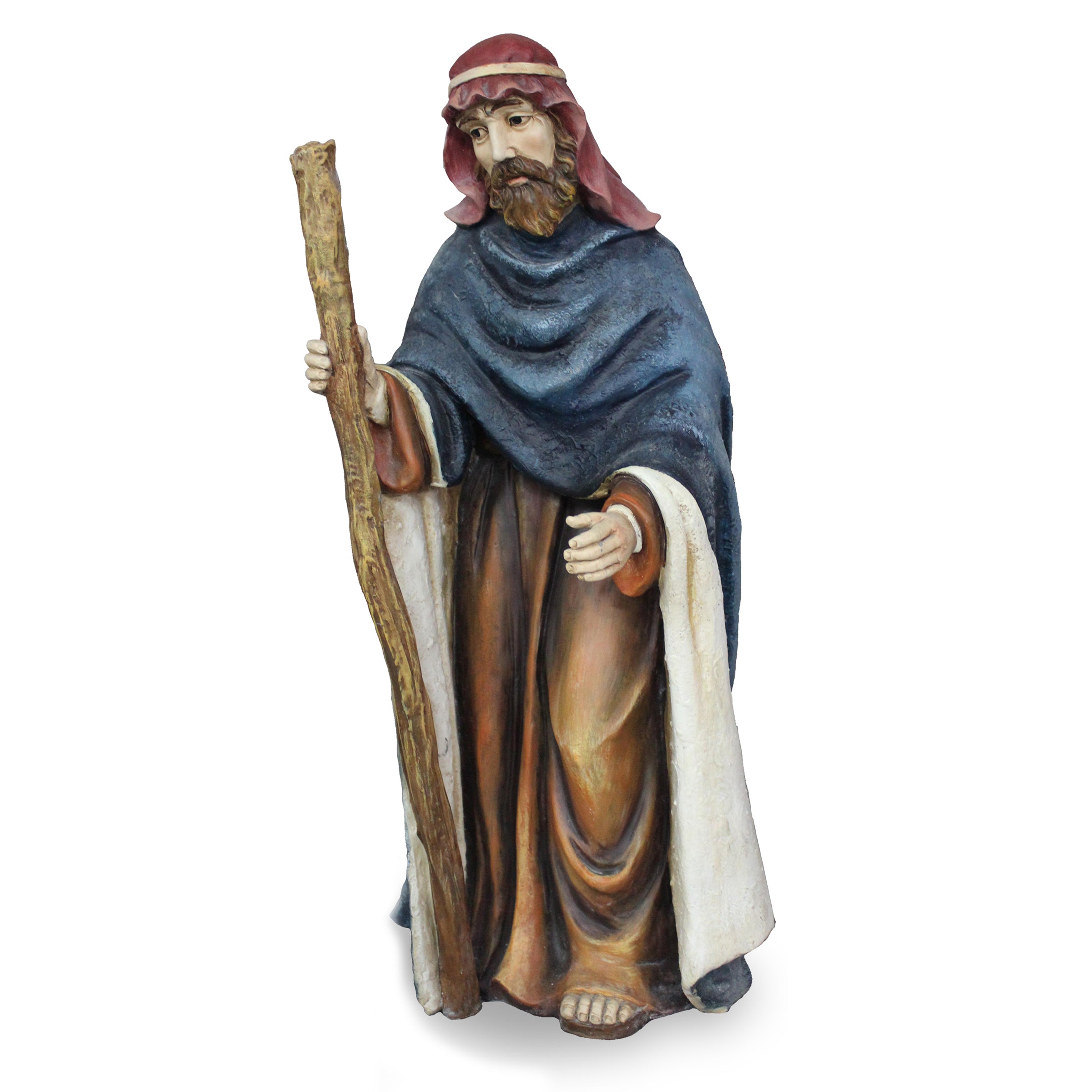 27 Inch Joseph Statue - Religious Figurine for Home Decor, Nativity Scene, and Christian Gift Giving