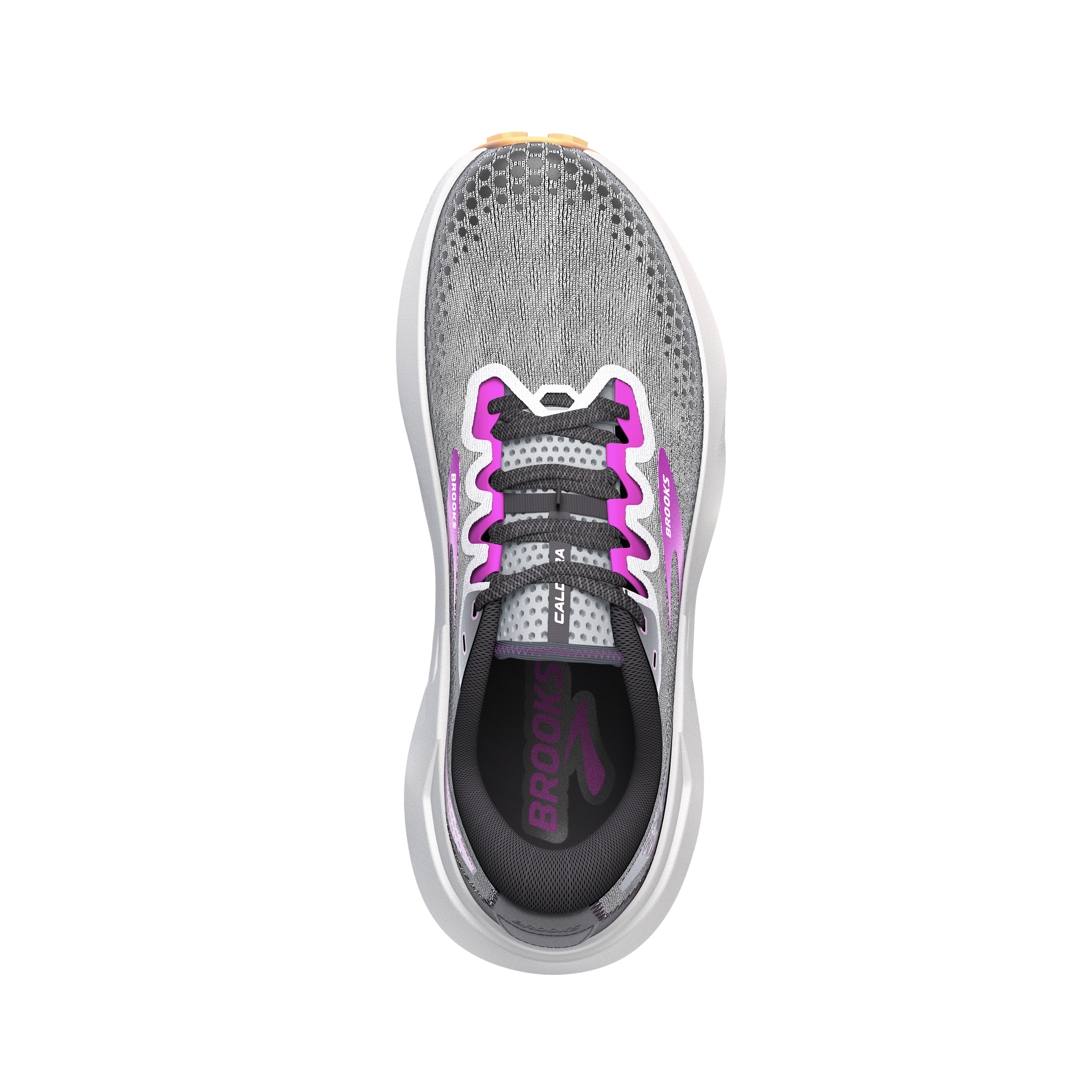 Brooks Caldera 6 Women's Trail Running Shoes (B Width) - Oyster/Blackened Pearl/Purple | Lightweight Cushioned for Hiking, Jogging & Outdoor Adventures