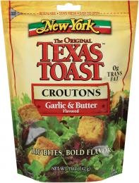 Garlic Butter Texas Toast Croutons 5 Oz (Pack of 4) - Perfect for Salads, Soups & Caesar Salad Toppings