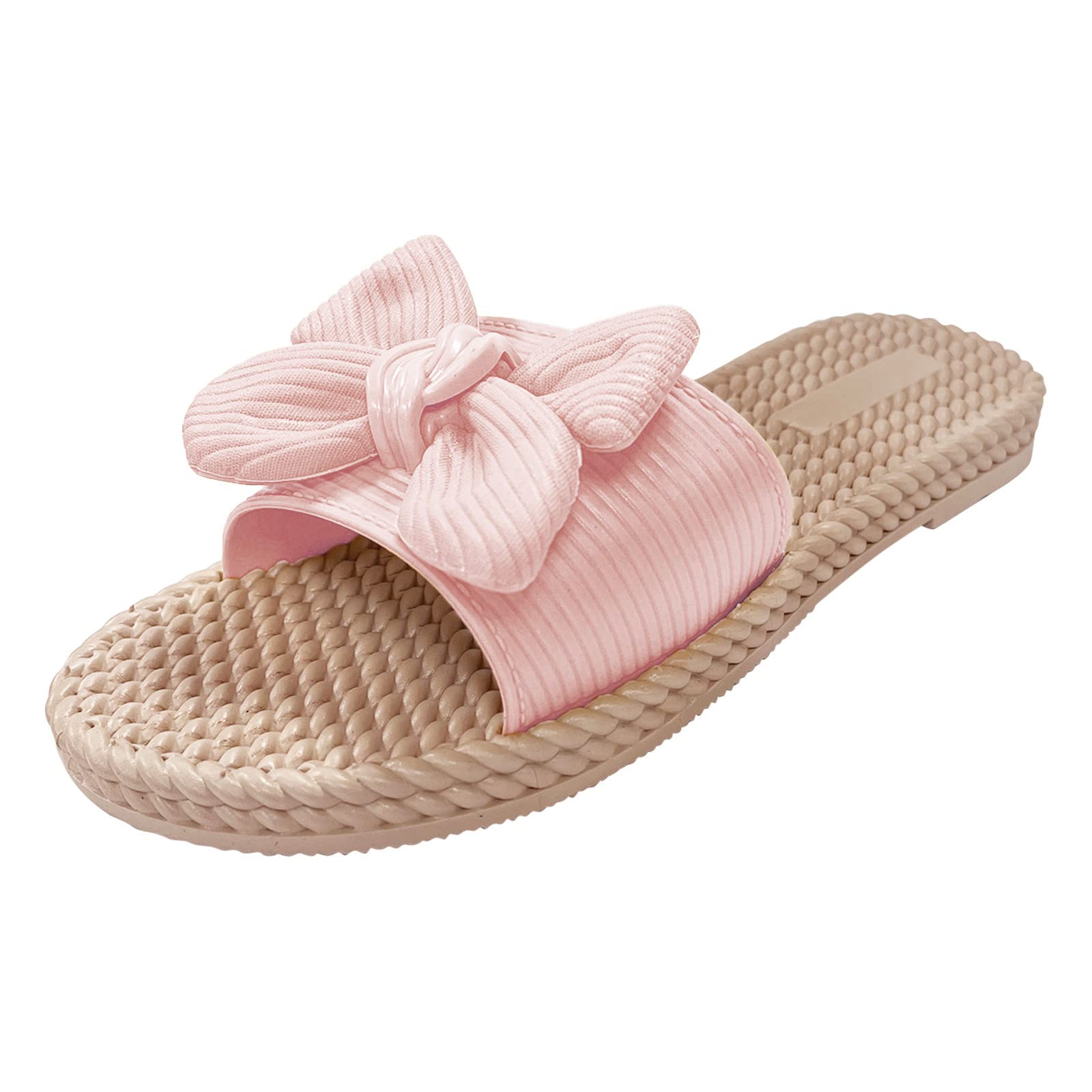 Women's Thick Sole Beach Sandals with Clip Toe Strap - Comfortable Summer Flip Flops for Women, Fashionable Outdoor Walking, Vacation, and Poolside Wear