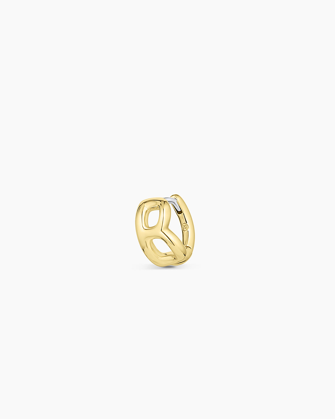 Alphabet Single Huggie Earrings - Minimalist Gold Plated Initial Letter Studs for Women - Perfect for Everyday Wear, Gifts & Special Occasions