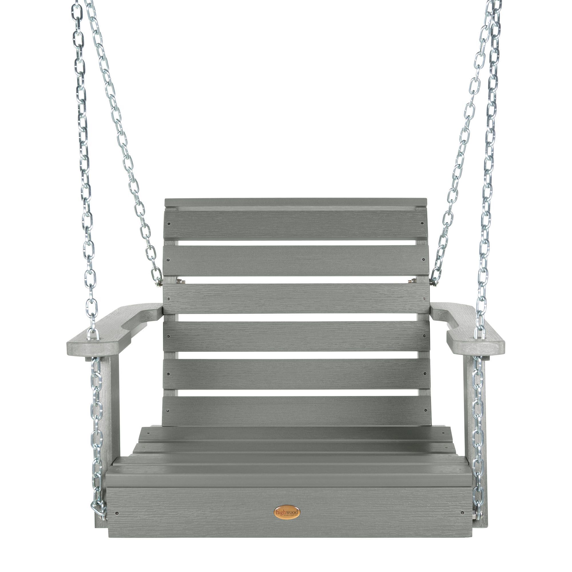 Weatherly Single Seat Swing - Outdoor Porch Swing for Patio, Garden, Backyard - Comfortable Hanging Chair with Durable Steel Frame - Perfect for Relaxing, Reading, and Enjoying Nature