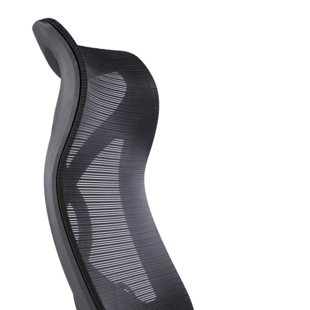 Hayes Black Mesh Office Chair - Ergonomic Adjustable Swivel Chair for Home & Office Use - Comfortable Breathable Mesh Back Support for Long Hours Sitting