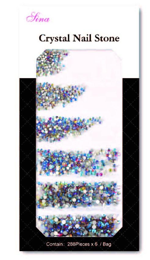 Premium Mix Color AB Crystal Nail Stone Kit - 11 Vibrant Shades for Stunning Nail Art | Perfect for DIY Manicures, Salon Use & Special Occasions