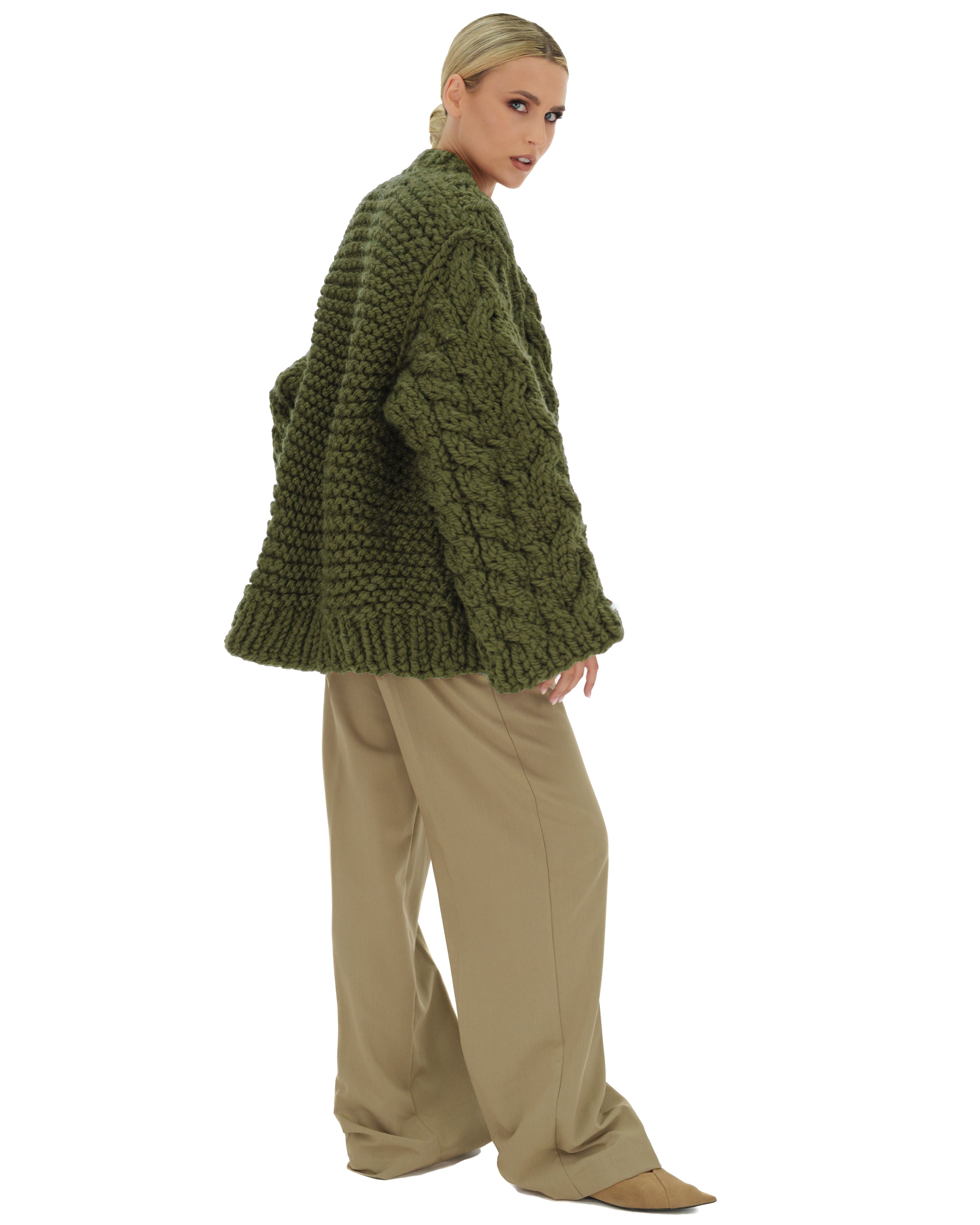 Cozy Cable Knit Cardigan Sweater for Women - Soft Chunky Knit Open Front Long Sleeve Wrap - Perfect for Fall, Winter & Layering Outfits