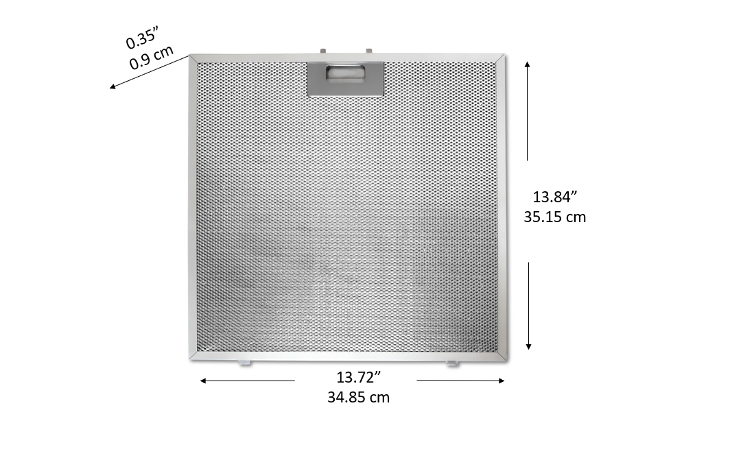 Advanta Pro III 30-Inch Range Hood Replacement Filter - Stainless Steel Grease Mesh for Kitchen Ventilation (Perfect for Home Cooking & Restaurant Use)
