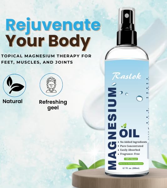 100% Pure Aloe Vera Gel & Magnesium Oil Spray Bundle for Skin, Hair & Relaxation | Natural Moisturizer for Face & Body + Magnesium Spray for Muscle Relief & Foot Care | Non-Sticky Hydrating Formula for Sunburn, After Shave & Daily Skincare Routine