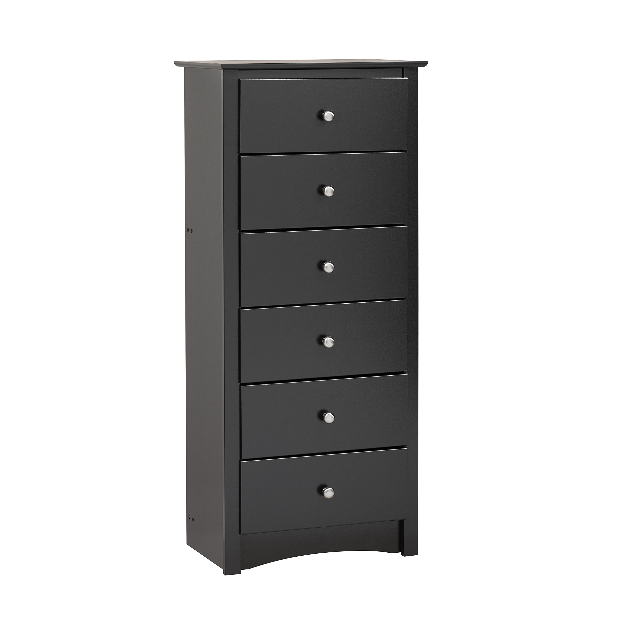 Prepac Sonoma 6-Drawer Kids Dresser & Chest Set - Black - Space-Saving Storage for Bedroom, Nursery, or Playroom