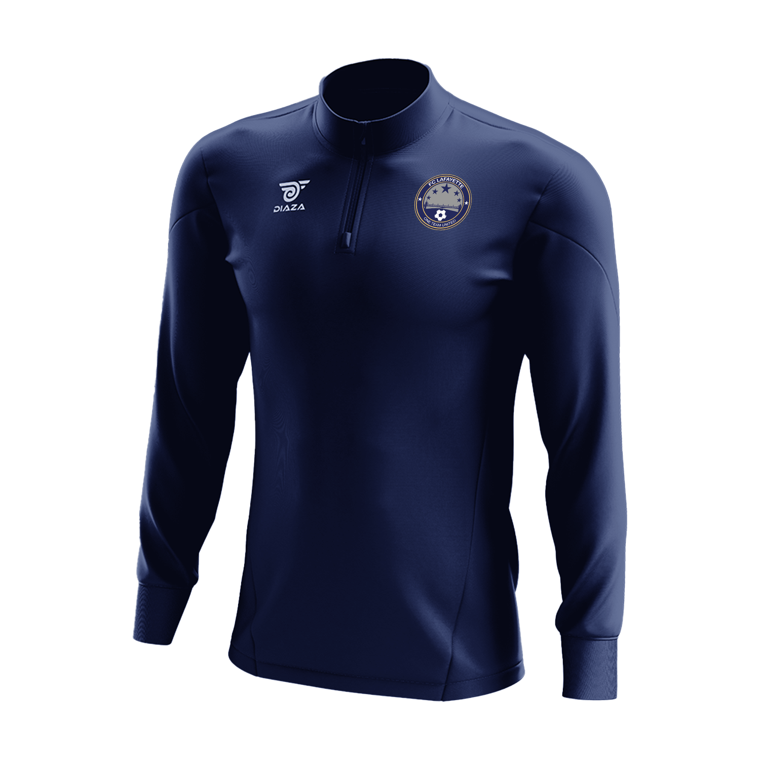 FC Lafayette 3/4 Sleeve T-Shirt - Navy Blue Cotton Casual Top for Men | Perfect for Everyday Wear, Gym & Outdoor Activities