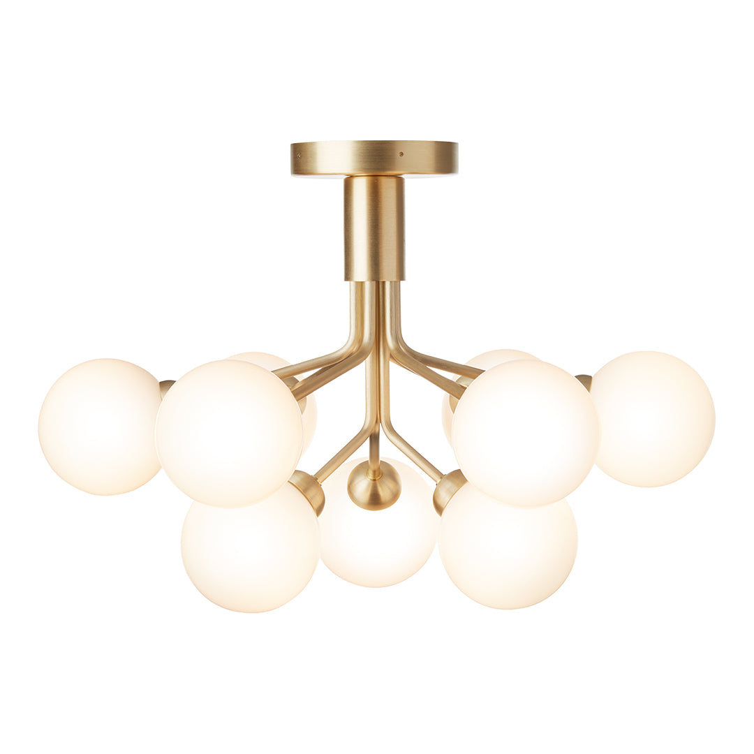 Apiales 9-Inch Modern Ceiling Light Fixture - Dimmable LED Flush Mount for Bedroom, Kitchen, Living Room & Hallway Lighting