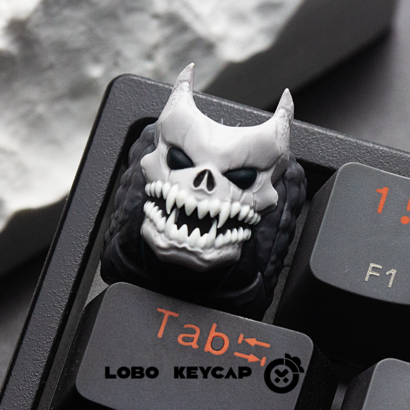 Kaiju No. 8 Custom Resin Art Keycaps - Anime Themed Mechanical Keyboard Keycaps for Gaming & Typing Enthusiasts - Perfect for Custom Keyboards, PC Builds & Gift Ideas