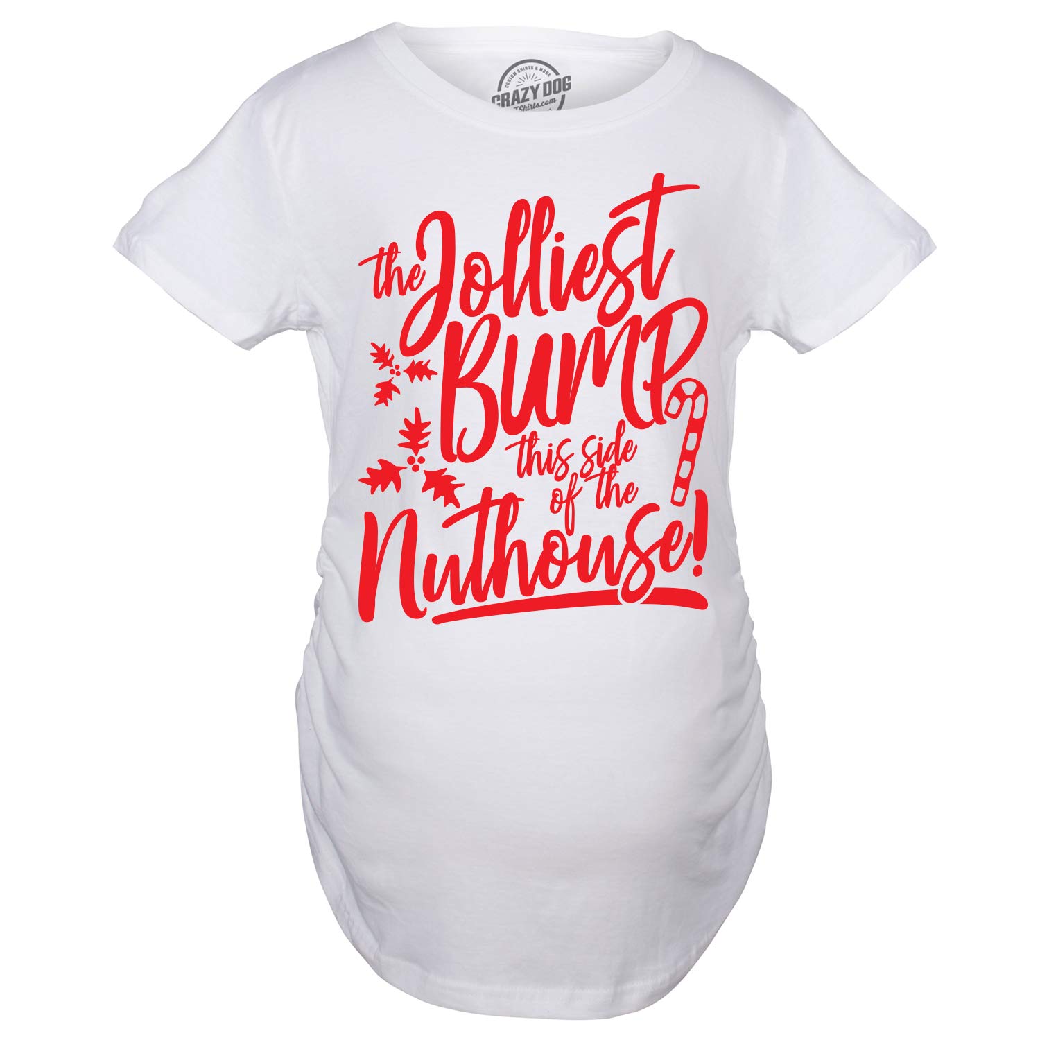 Funny Maternity Pregnancy T-Shirt for Baby Announcement - Cute Christmas Bump Shirt for Expecting Moms | Perfect for Gender Reveal, Baby Shower & Holiday Photos
