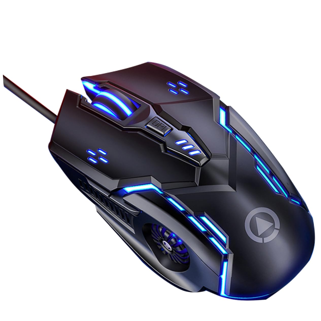 Uonlytech High Precision Wired Gaming Mouse - 6 Programmable Buttons, Silent Click, Ergonomic Design for PC, Laptop, Mac | Perfect for Gaming, Office Work & Graphic Design (Black)