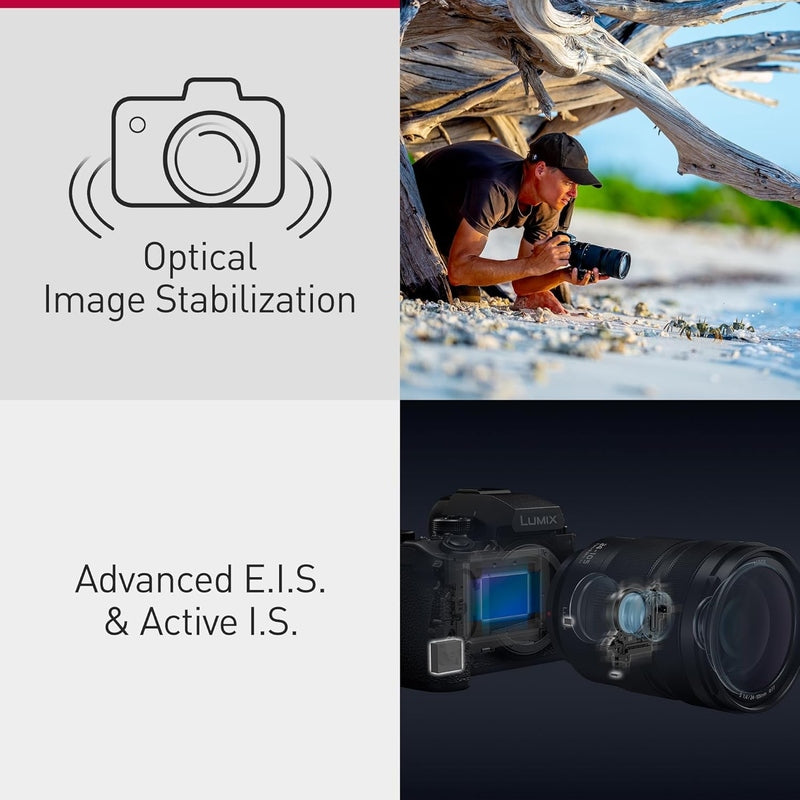 Panasonic Lumix S1R II 47.3MP Full Frame Mirrorless Camera - 4K 60p Video, 5-Axis Stabilization - Perfect for Travel, Wedding & Professional Photography