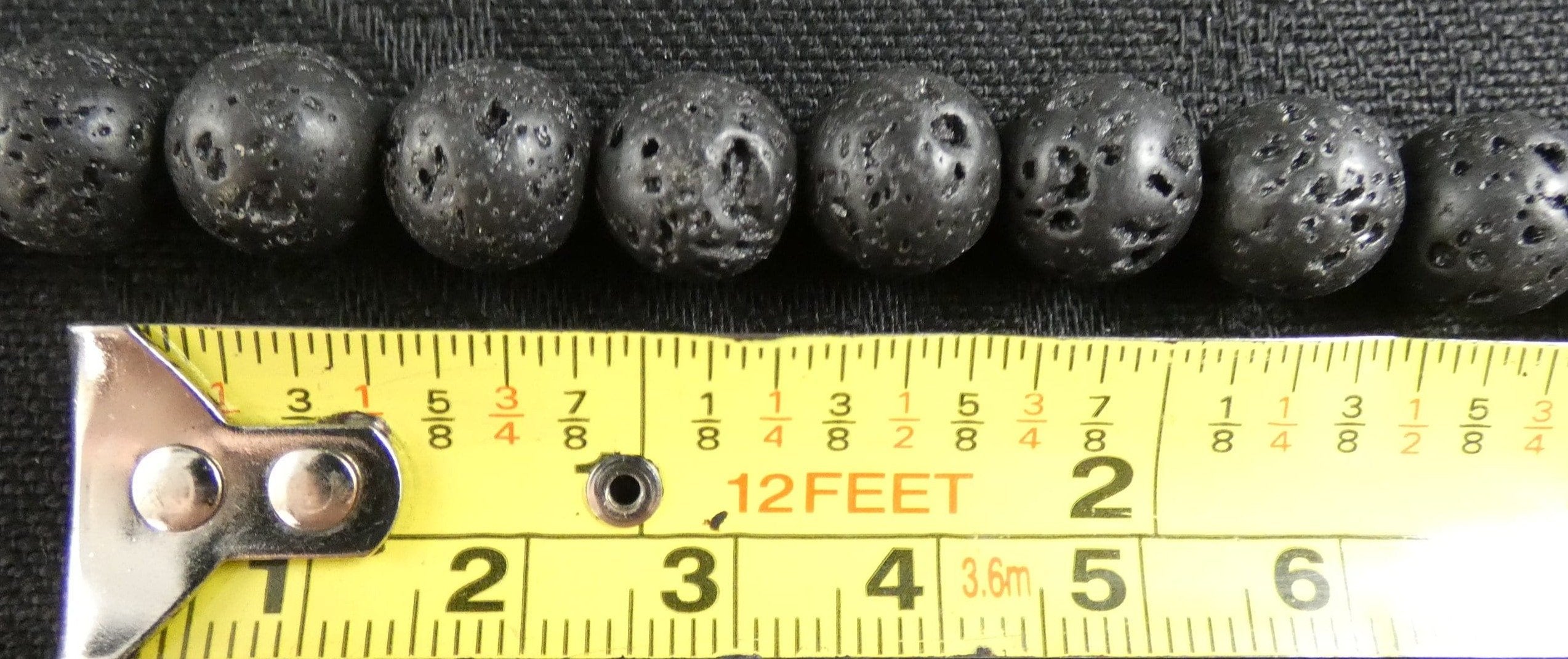Black Lava Bead Strands for Jewelry Making - Natural Volcanic Stone Beads for Necklaces, Bracelets & DIY Crafts - Perfect for Boho, Hippie & Spiritual Jewelry Designs