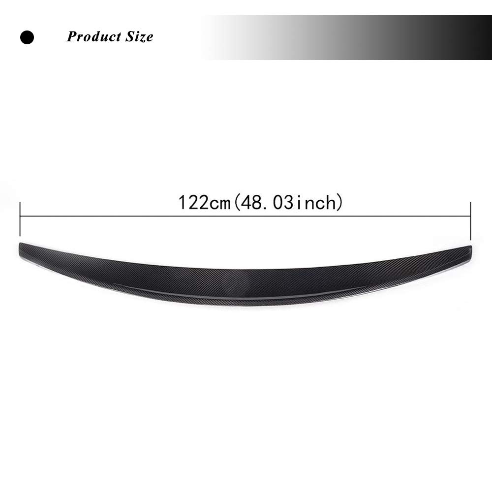 High-Performance Carbon Fiber Rear Spoiler for Maserati GranTurismo Coupe 2008-2011 | Lightweight Trunk Lid Wing | Non-Convertible Model | Enhances Aerodynamics & Sporty Look | Perfect for Racing, Car Shows & Street Performance Upgrades