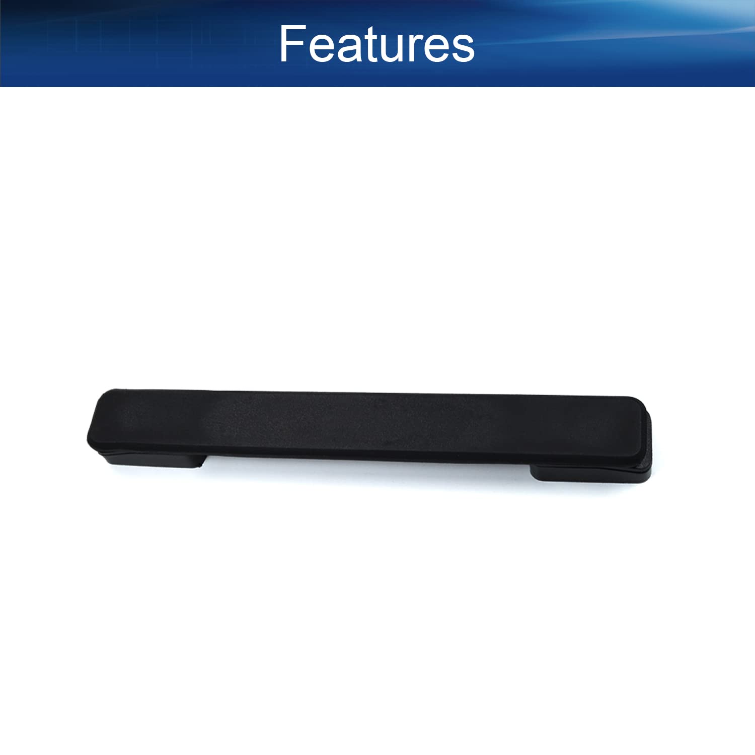 Bettomshin 2-Pack Black Plastic Luggage Handle Replacement - 7.91