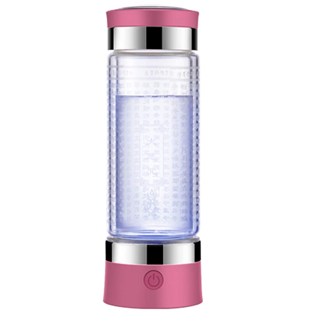 Premium HEN'GMF Hydrogen Water Bottle with SPE PEM Technology - Portable Glass Hydrogen Generator & Ionizer for Alkaline Hydrogen-Rich Water - Perfect for Fitness, Travel, and Daily Hydration