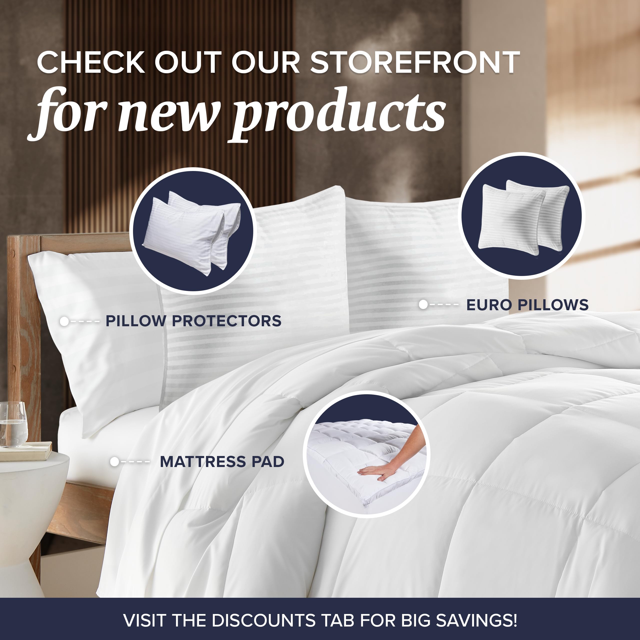 Beckham Hotel Collection Standard/Queen Size Cooling Gel Pillows Set of 2 - Hypoallergenic Down Alternative Pillows for Back, Stomach & Side Sleepers - Perfect for Hot Sleepers & Luxury Hotel-Style Bedroom Decor