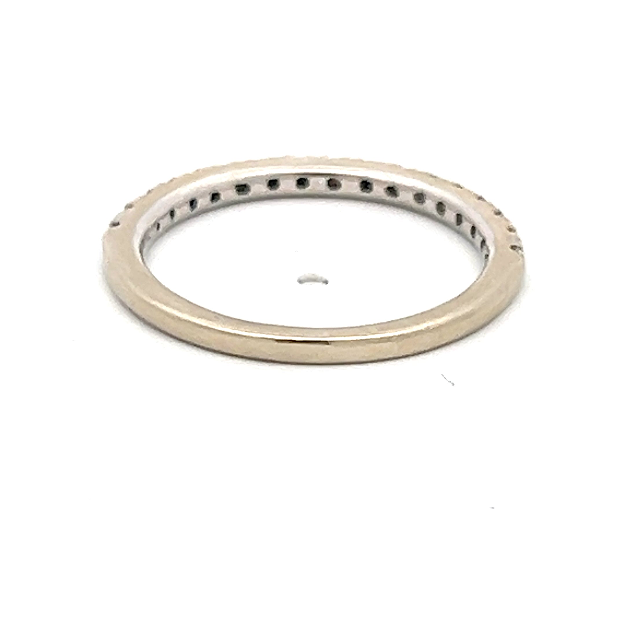 0.20 Carat Round Brilliant I SI1 Diamond 14K White Gold Wedding Band Ring for Women - Elegant Bridal Jewelry, Anniversary Gift & Engagement Ring for Her