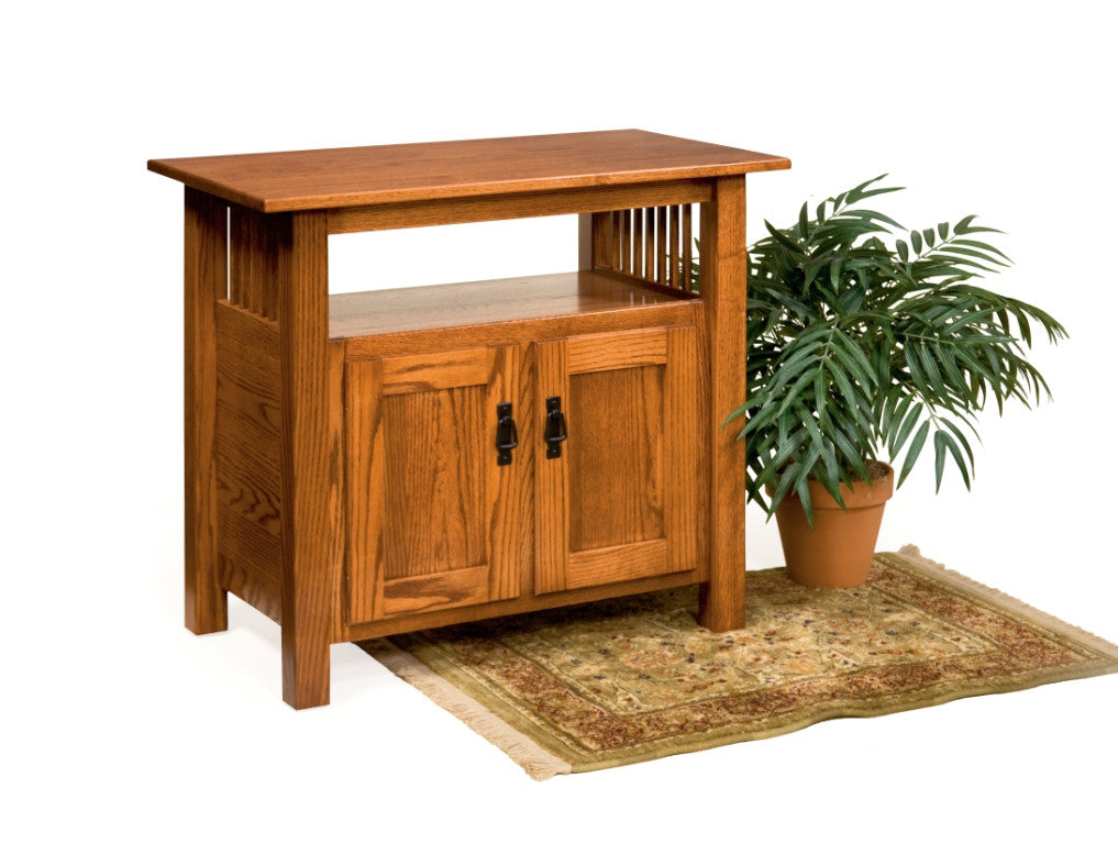 The Alamo Mission Entertainment Center - Premium Home Theater & Gaming Console Stand for Living Room & Game Room Setup