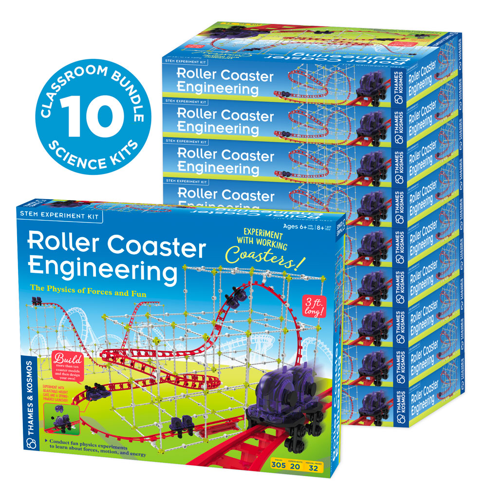 Roller Coaster Engineering STEM Classroom Bundle - 10 Pack for Kids Science Projects & Physics Learning Activities