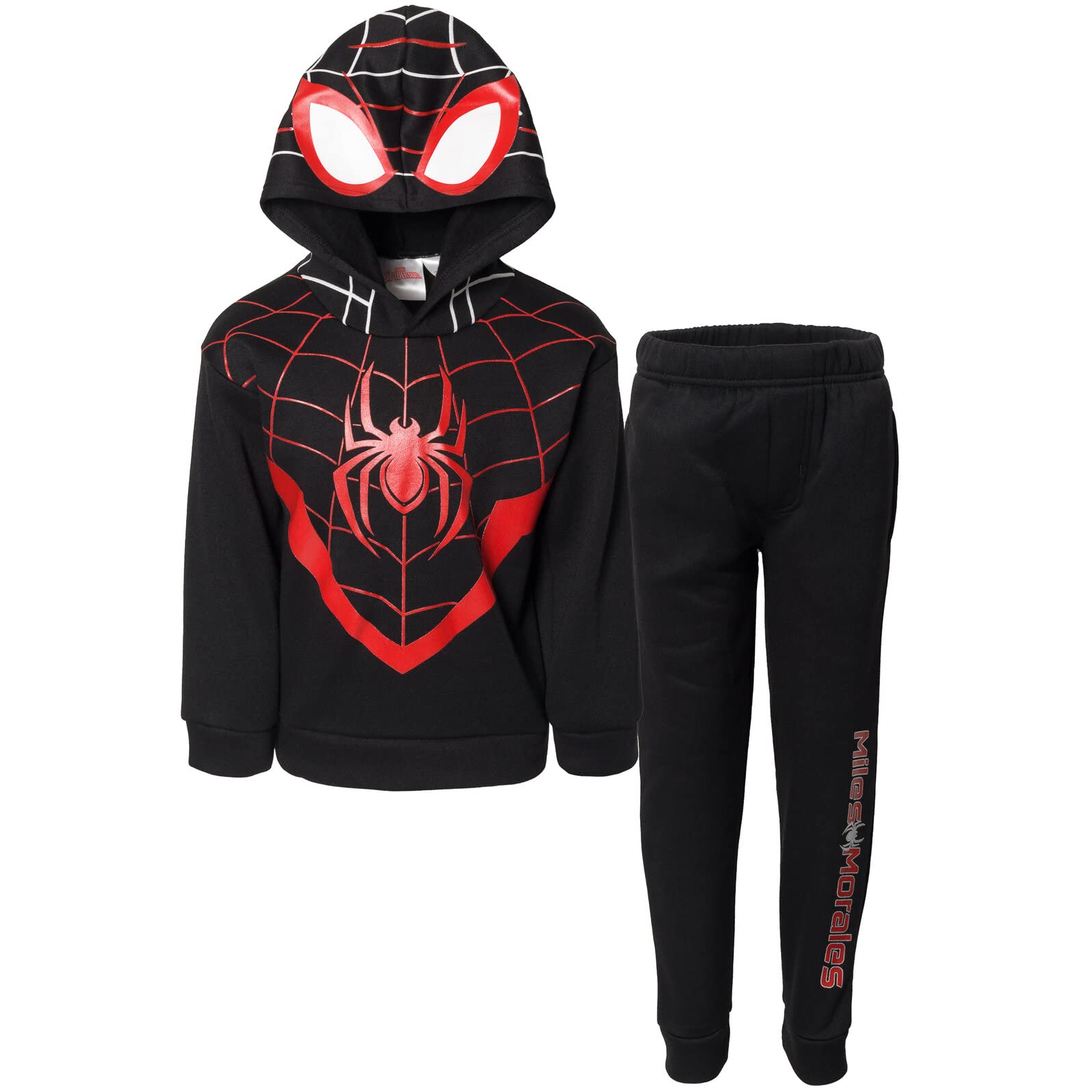 Marvel Spider-Man Avengers Fleece Cosplay Pullover Hoodie & Jogger Pants Outfit Set for Kids (2T-20) - Superhero Costume for Halloween, Birthday Parties & Dress-Up Play