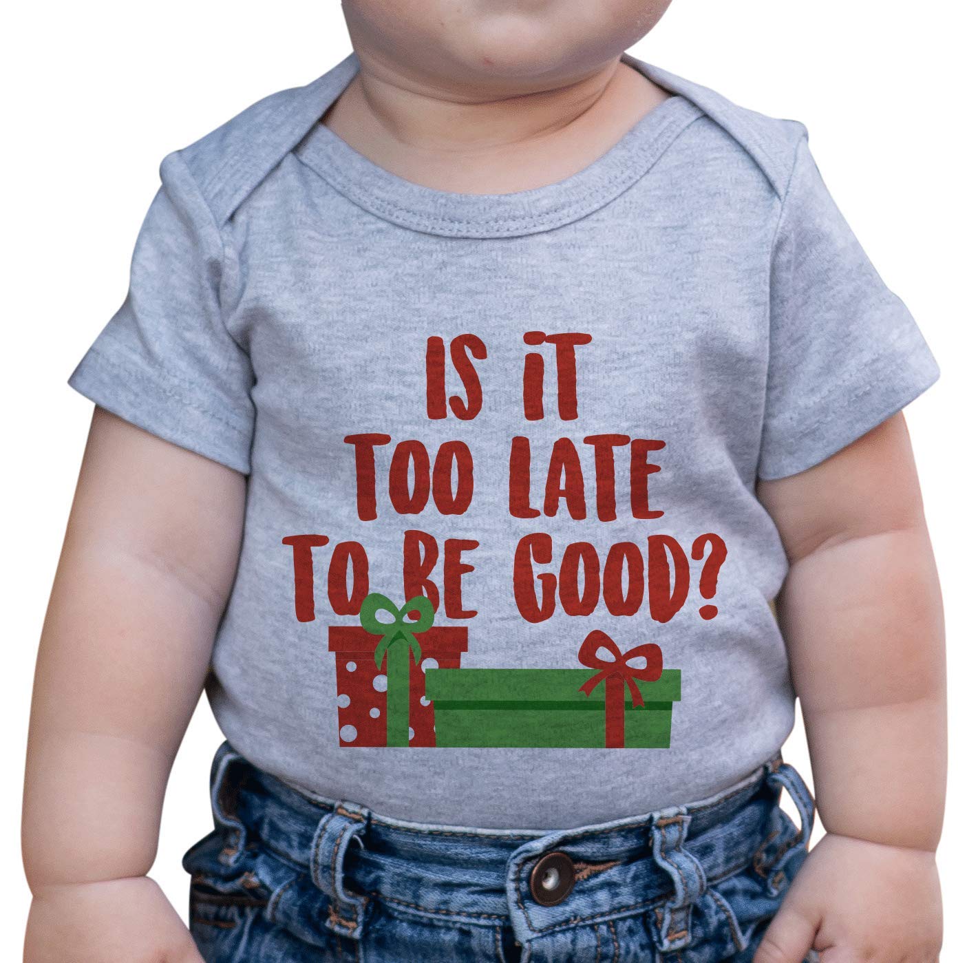 7 Ate 9 Apparel Kids' Funny Christmas Pajamas One-Piece - Cute Holiday Family Matching Pajama Set for Christmas Morning & Family Photos