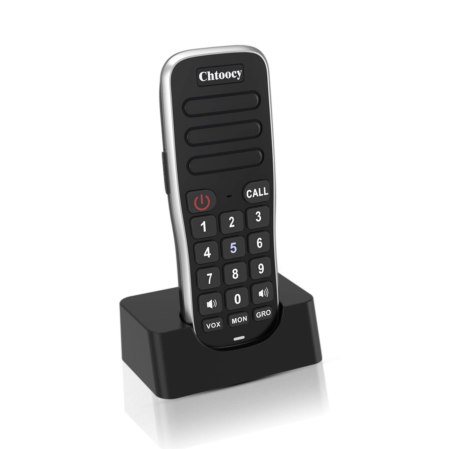 Wireless Intercom System for Home & Office - 1 Mile Range, 10 Channels, Rechargeable Handheld Walkie Talkie, Expandable to Multiple Units (1 Pack, Black) - Ideal for Home Security, Business Communication & Outdoor Activities