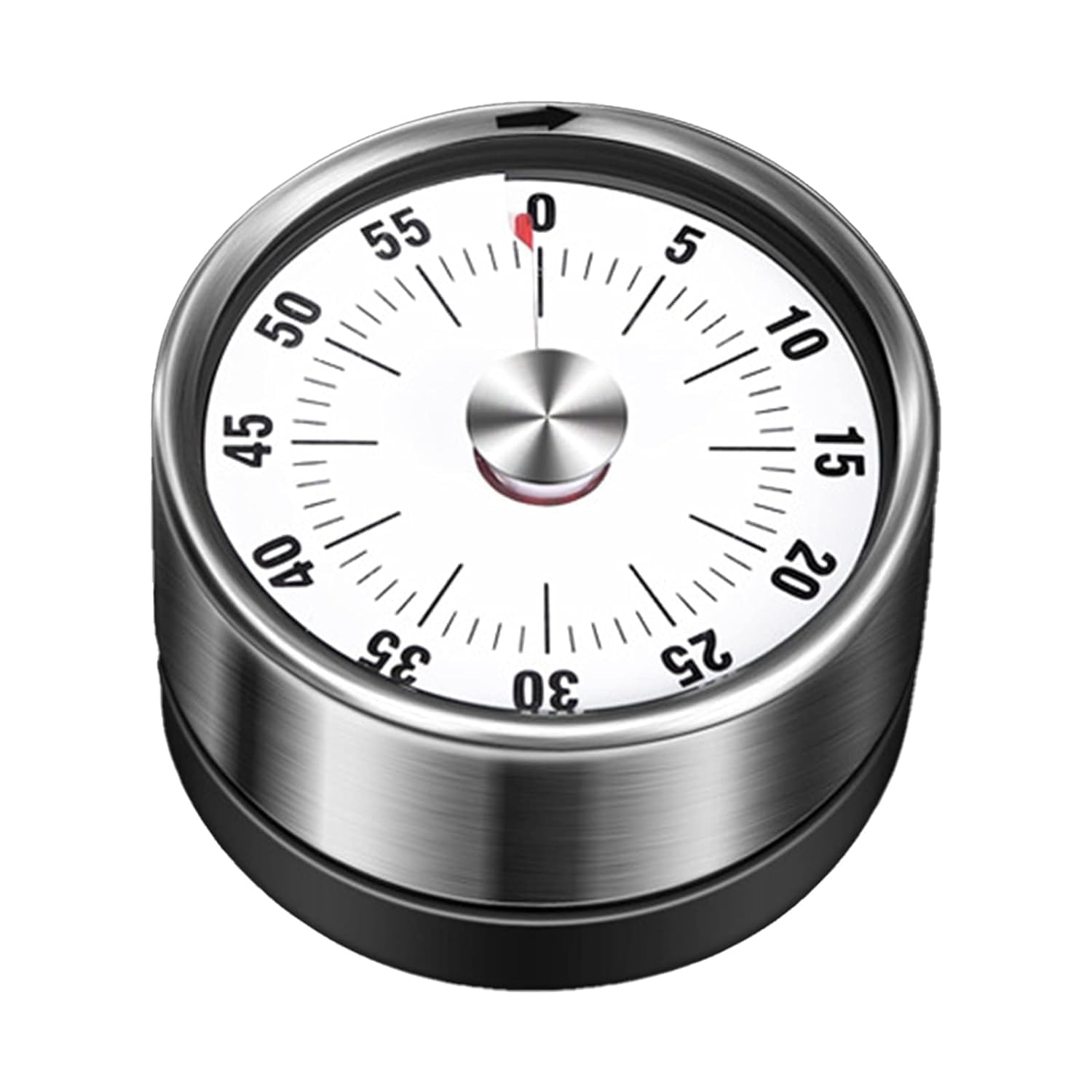 NIRALASA 60-Minute Mechanical Kitchen Timer - No Battery Needed, Stainless Steel Countdown Timer for Cooking, Baking, Classroom Teaching & Office Use | Perfect for Home, School & Professional Kitchens