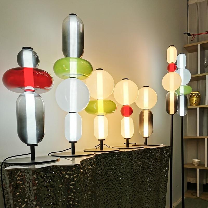 Elegant Candied Glass Table Lamp - Modern Home Decor for Living Room, Bedroom & Office - Soft Ambient Lighting for Relaxation & Cozy Atmosphere
