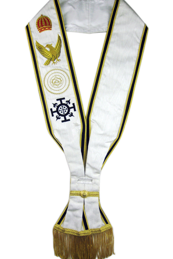 Red Cross of Constantine Grand Officer Sash - Premium Masonic Regalia for Ceremonial Events & Knight Templar Apparel