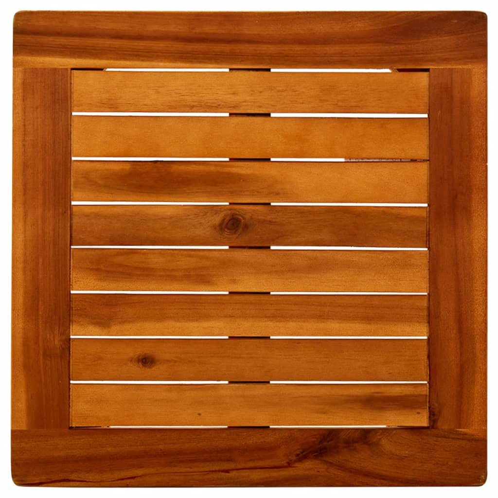 CHARMMA 40 Inch Outdoor Coffee Table - Solid Acacia Wood Rectangle Side Table with Natural Oil Finish for Patio, Garden, Balcony, Poolside & Deck - Modern Design (17.7