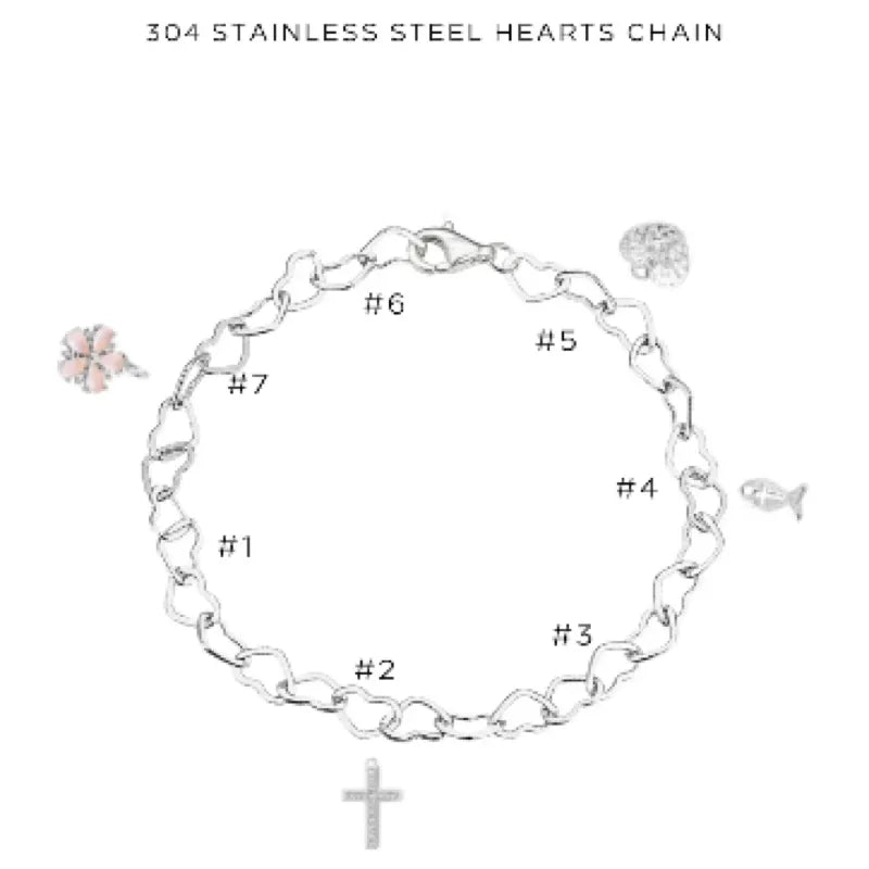 Elegant Charm Bracelet with Assorted Charms - Perfect for Gifts, Parties & Everyday Wear | $38.00