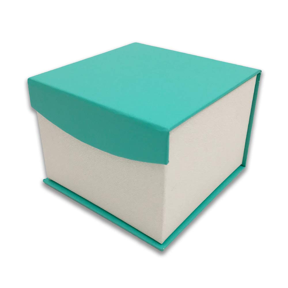1 Qty - Teal Duck Magnetic Flap Watch & Jewelry Box with Textured Pillow Design - Elegant Gift Box for Women, Perfect for Storage & Display of Watches, Rings & Necklaces at Home or Travel