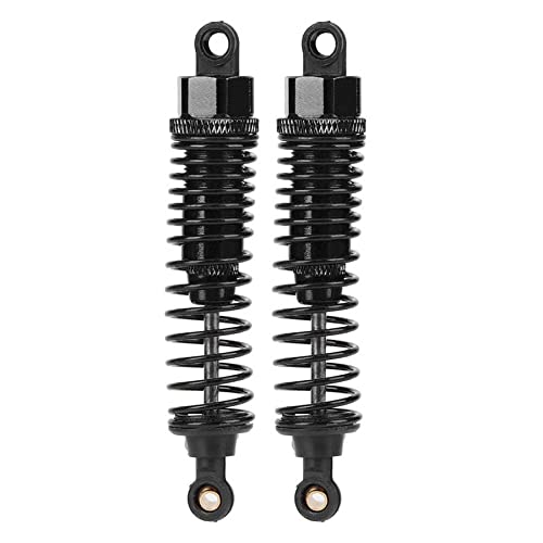 2pcs Metal RC Shock Absorber Oil Damper - Replacement Parts for 1:10 Scale RC Cars (100mm Black) | Durable Off-Road Accessories for RC Trucks, Buggies & Crawlers