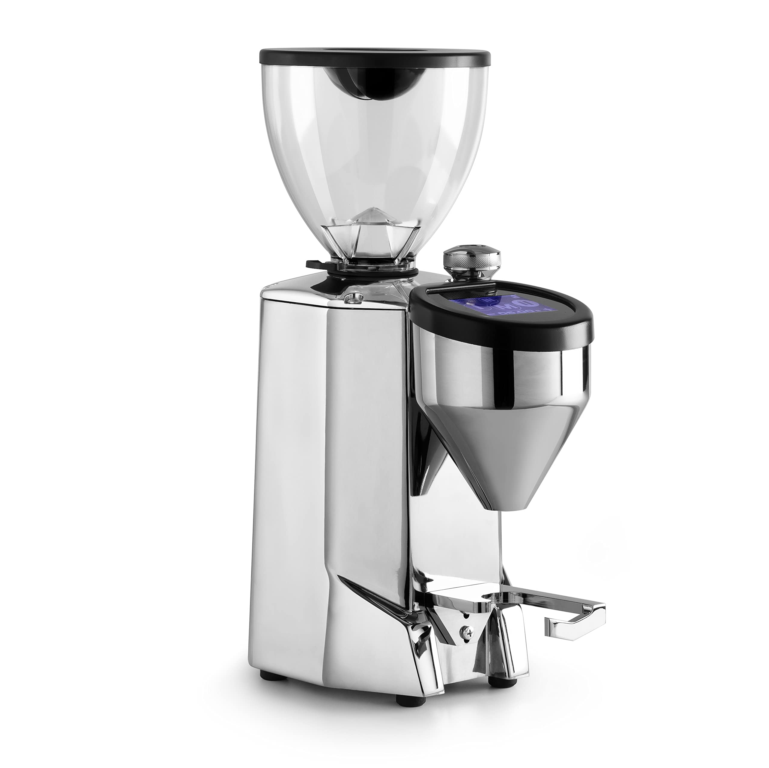 Rocket Espresso Fausto Touch Espresso Grinder - Premium Chrome Coffee Bean Grinder for Home & Cafe Use | Perfect for Espresso, Latte & Cappuccino Making