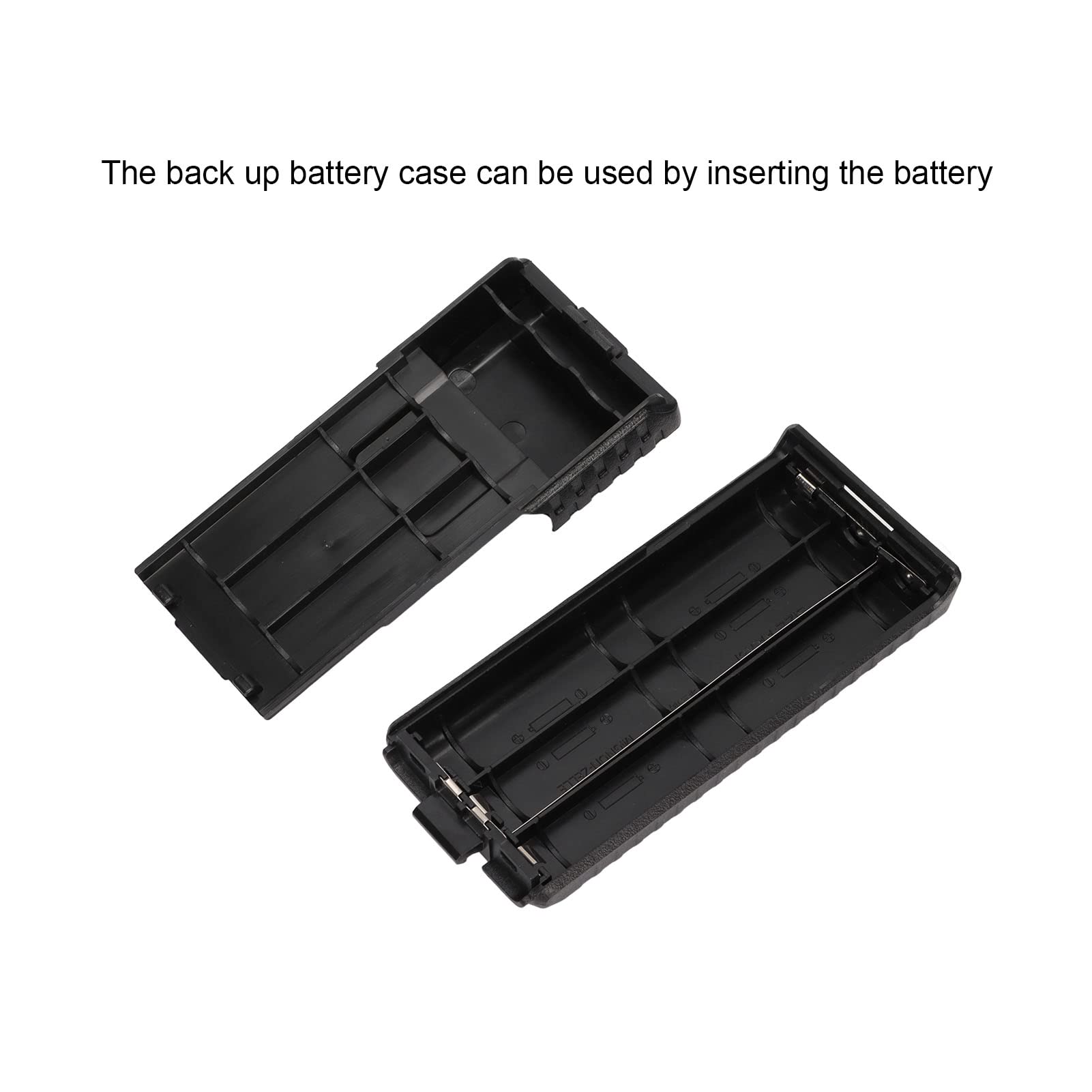 6X AA Battery Case for Baofeng UV-5R/UV-5RE/UV-5RA Walkie Talkie - Extended Battery Storage Box with 6 AA Slots - Perfect for Outdoor Adventures, Emergency Kits & Radio Enthusiasts